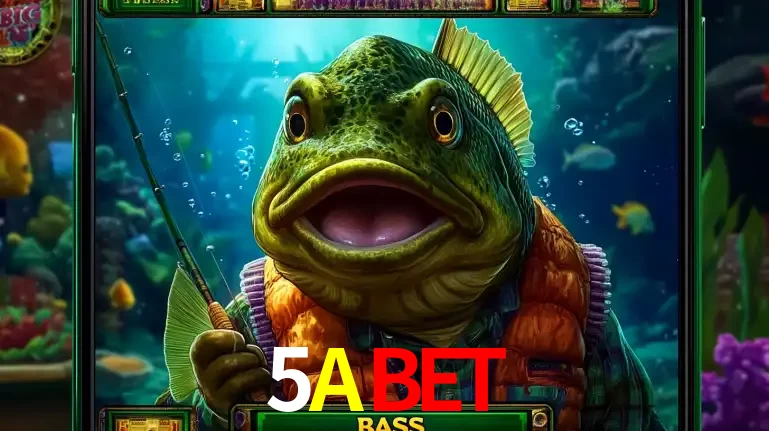 Personagem de peixe pescador do popular jogo de slot com tema de pescaria, uma das emocionantes opções de caça-níqueis para jogar e ganhar no cassino 5ABET.